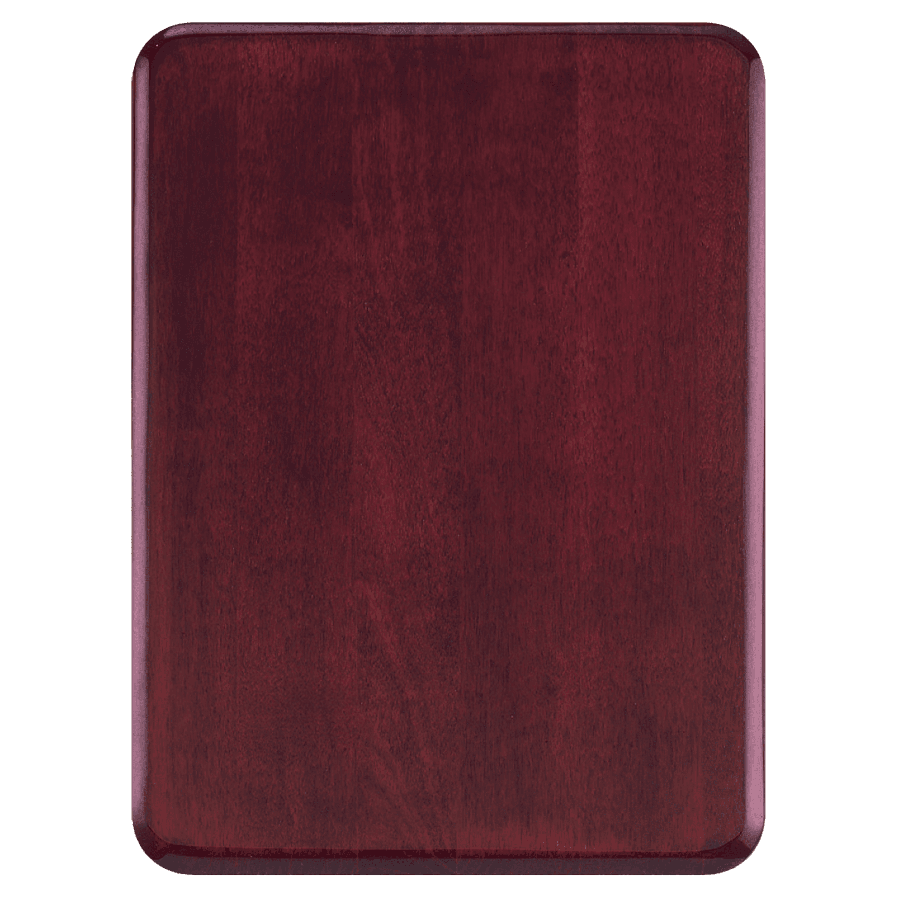 Premium Rosewood Piano Finish Plaque w/Round Corners