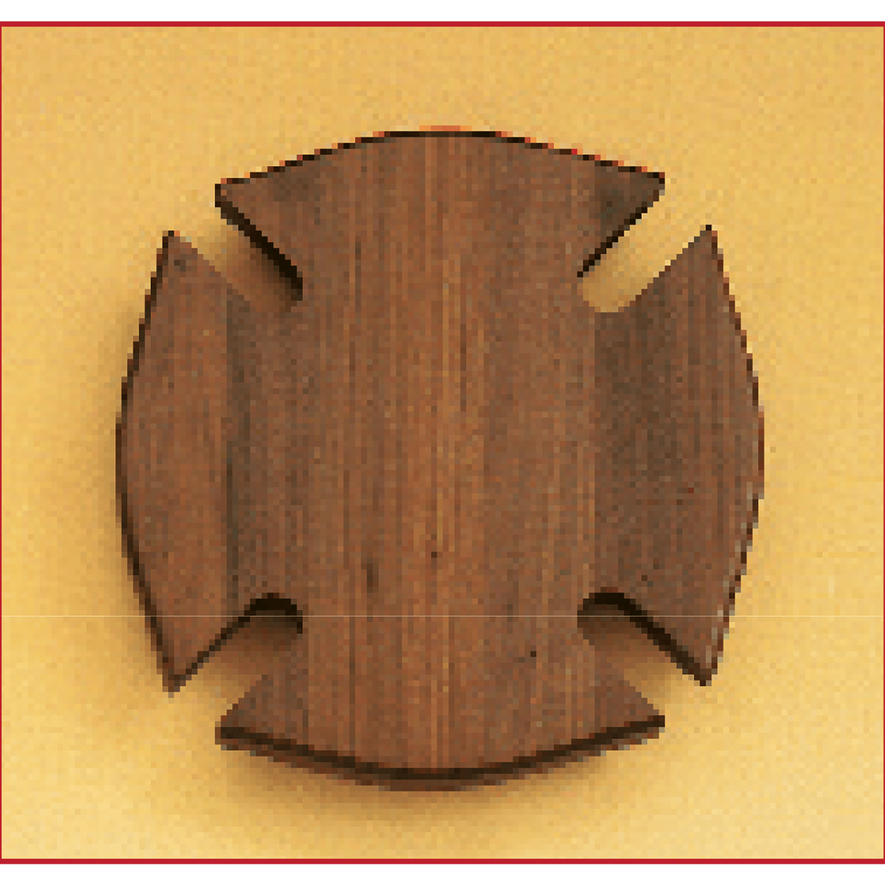 10" x 10" Airflyte American Walnut Maltese Cross Plaque