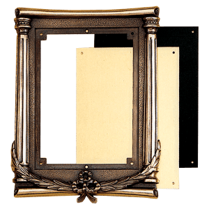7.75"x 10 Antique Bronze Column Frame Holder